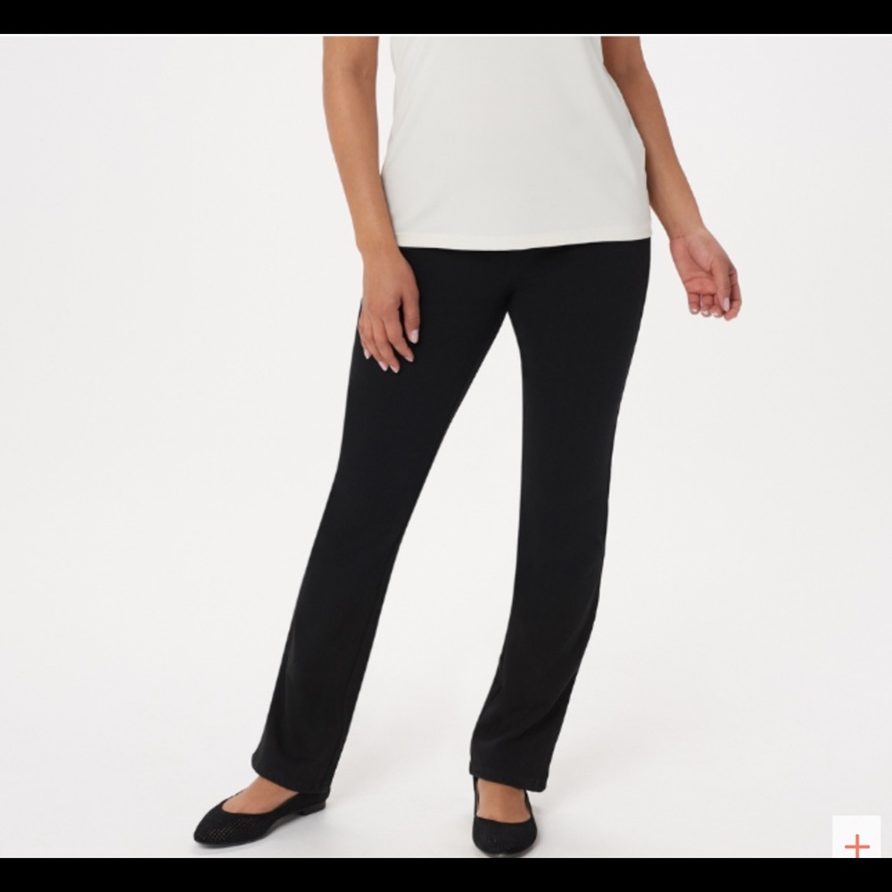 Belle by Kim Gravel Flexibelle Boot-Cut Jeans Blk